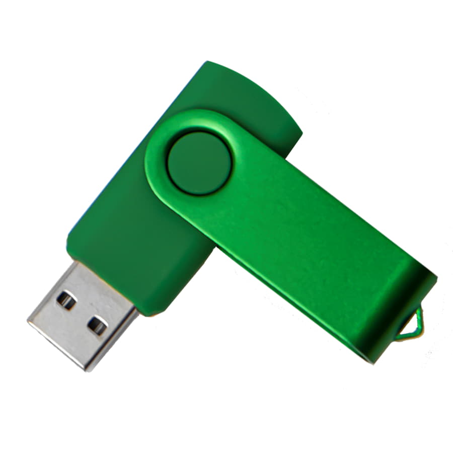 USB flash-карта DOT (8Гб), белый, 5,8х2х1,1см,пластик металл