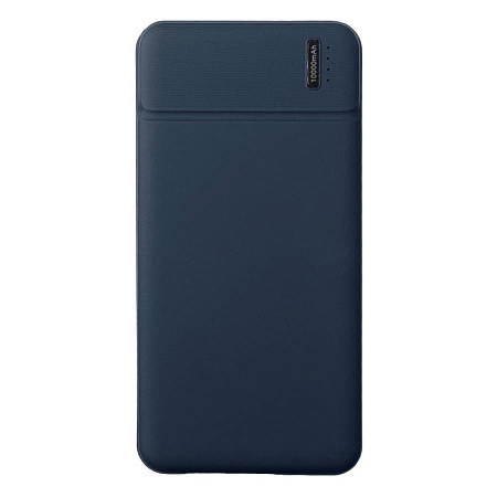 Универсальный аккумулятор Flash 10 (10000 мАч) с подсветкой и soft touch,синий,13,7х6,87х1,55 мм
