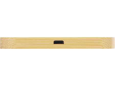 USB-хаб с беспроводной зарядкой из бамбука Plato, 5 Вт