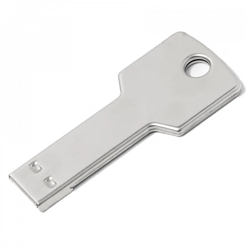 USB flash-карта KEY (8Гб), серебристая, 5,7х2,4х0,3 см, металл
