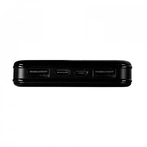 Универсальный аккумулятор Sleek 10 (10000 мАч), черный, 14х6.8х1,5 см
