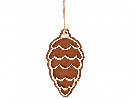 Деревянная подвеска на елку Cedar