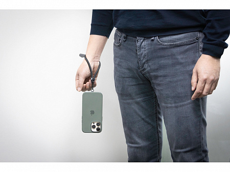 Ремешок-держатель для телефона с зарядным кабелем USB-C - USB-C Lany Wristband Charge Eco Ремешок-держатель для телефона с зарядным кабелем USB-C - USB-C Lany Wristband Charge Eco