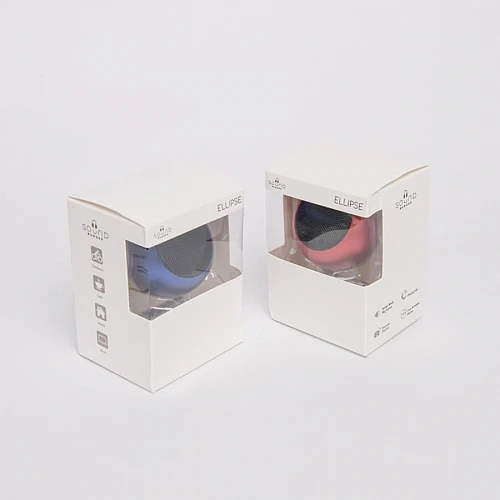 Портативная mini Bluetooth-колонка Sound Burger "Ellipse" серебро