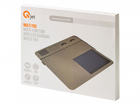 Многофункциональный коврик для мыши Multi Pad с беспроводной зарядкой и LCD экраном, 10 Вт