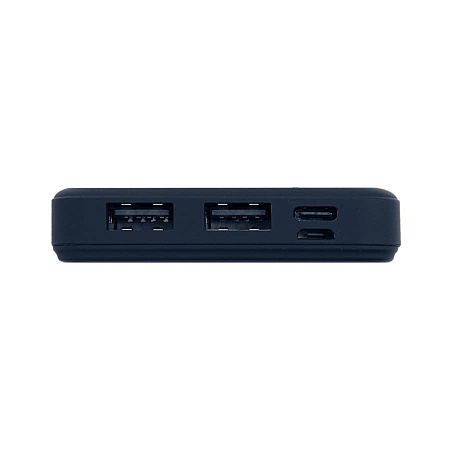 Универсальный аккумулятор Flash 10 (10000 мАч) с подсветкой и soft touch,синий,13,7х6,87х1,55 мм