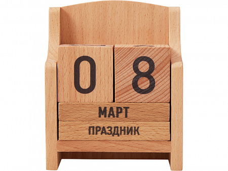 Вечный календарь из бука