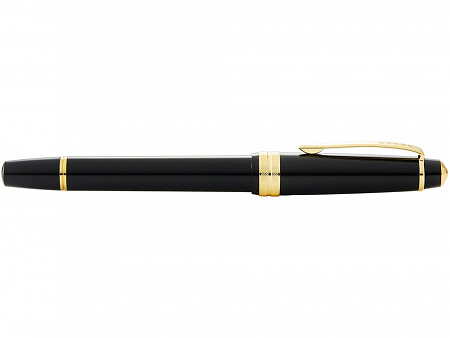 Ручка перьевая Bailey Light Polished White Resin and Gold Tone, перо F