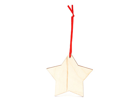 Деревянное новогоднее украшение JINGLE, шар