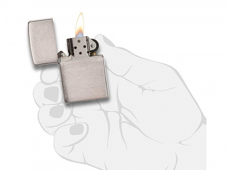 Зажигалка ZIPPO Classic с покрытием Brushed Chrome Зажигалка ZIPPO Classic с покрытием Brushed Chrome