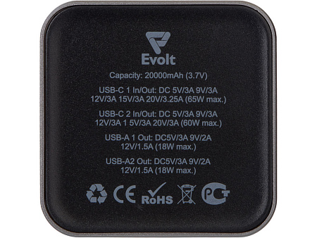 Внешний аккумулятор для ноутбуков Main 65 Вт, 20000 mAh