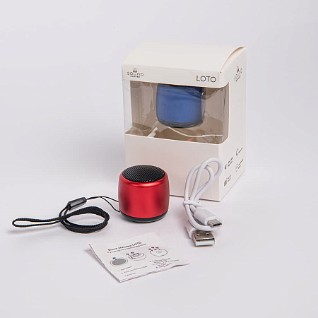 Портативная mini Bluetooth-колонка Sound Burger "Loto" золото Портативная mini Bluetooth-колонка Sound Burger "Loto" золото