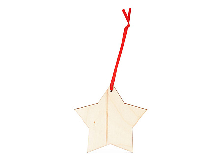 Деревянное новогоднее украшение JINGLE, шар
