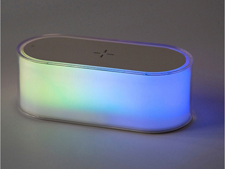 Ночник с беспроводной зарядкой и RGB подсветкой Miracle, 15 Вт