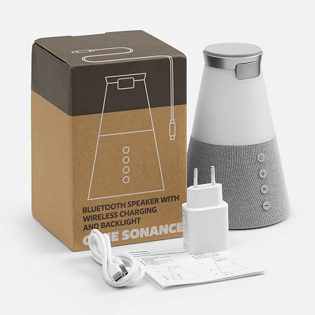 Bluetooth-колонка с беспроводной зарядкой и подсветкой Cone Sonance Bluetooth-колонка с беспроводной зарядкой и подсветкой Cone Sonance