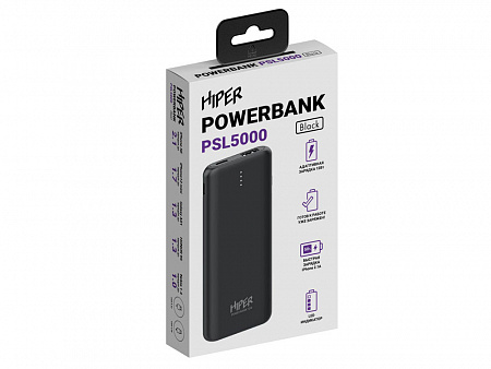 Портативный внешний аккумулятор PSL, 5000 mAh