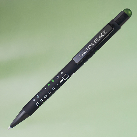 Ручка шариковая FACTOR BLACK со стилусом Ручка шариковая FACTOR BLACK со стилусом