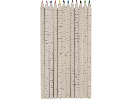 Набор цветных карандашей из газетной бумаги в тубе News