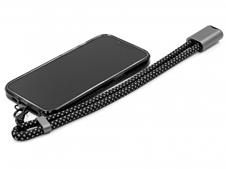 Ремешок-держатель для телефона с зарядным кабелем USB-C - USB-C Lany Wristband Charge Eco Ремешок-держатель для телефона с зарядным кабелем USB-C - USB-C Lany Wristband Charge Eco